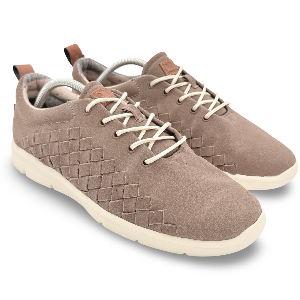 Vans OTW Tesella 3D Hand Woven Mens 11 Taupe Neutral Leather Weave Skate Shoes